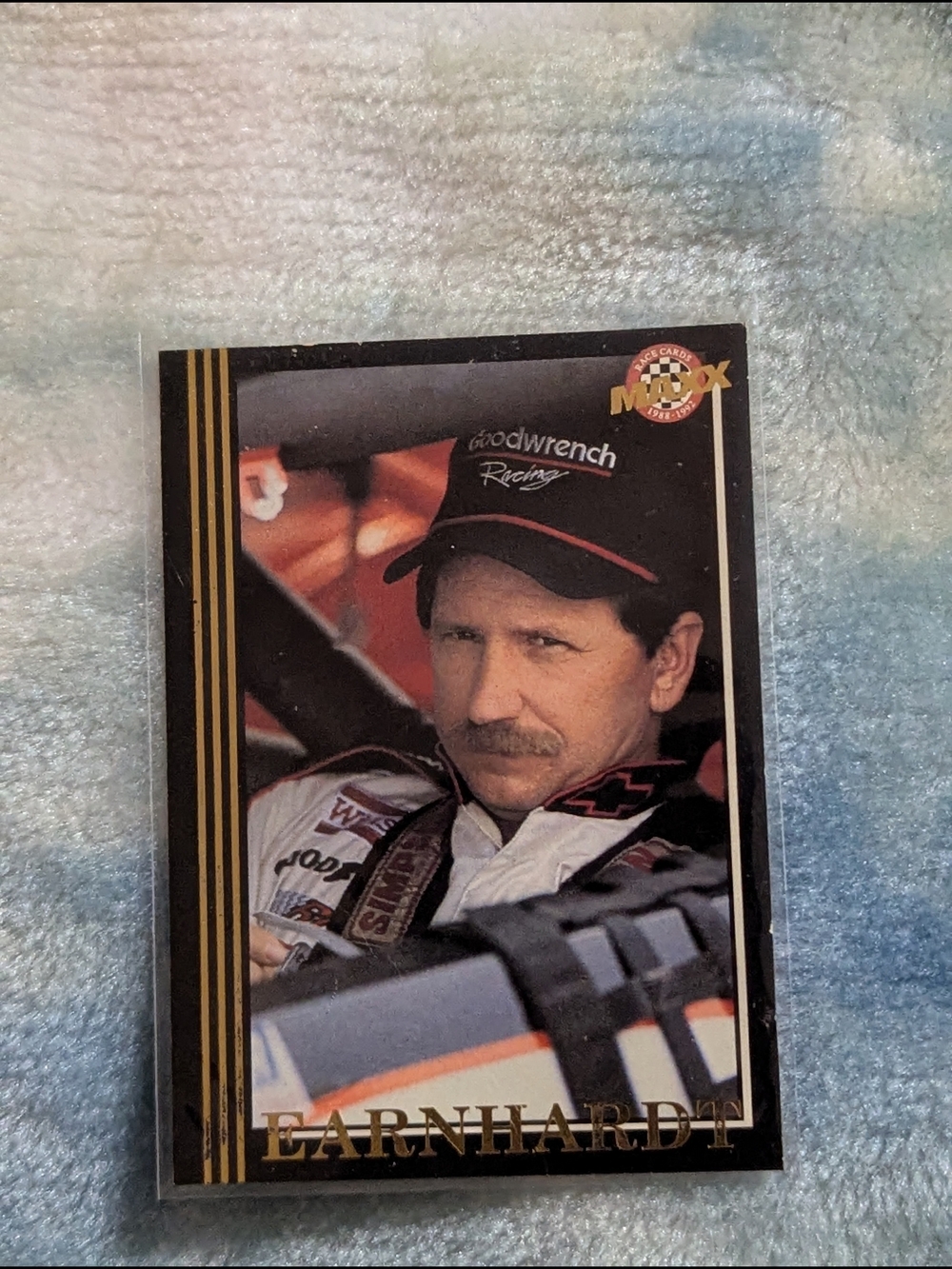 Dale Earnhardt Maxx Black 1992 Racing Card Black & Red Hat Charlotte NC